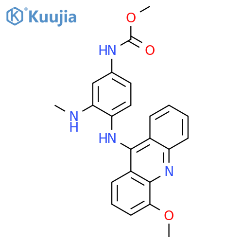 Carbamic acid, [4-[(4-methoxy-9-acridinyl)amino]-3-(methylamino)phenyl]-, methyl ester structure