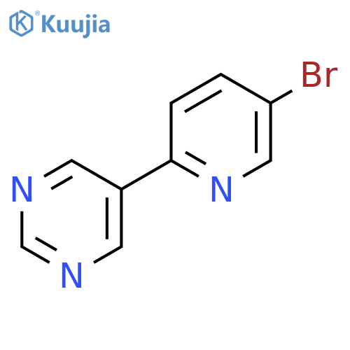 5-(5-Bromo-pyridin-2-yl)-pyrimidine structure