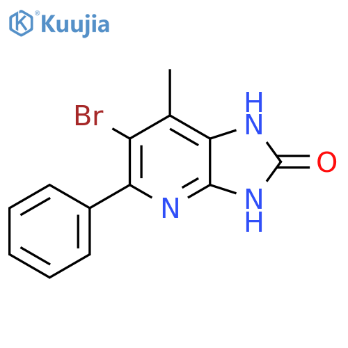 6-Bromo-7-methyl-5-phenyl-3H-imidazo[4,5-b]pyridin-2-ol structure