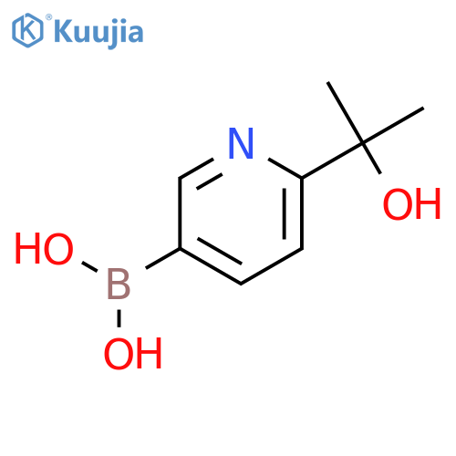 (6-(2-Hydroxypropan-2-yl)pyridin-3-yl)boronic acid structure