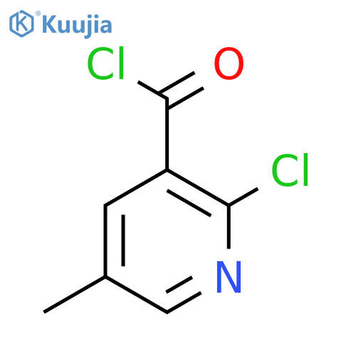 2-Chloro-5-methylpyridine-3-carbonyl chloride structure