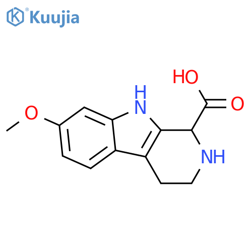 1H-Pyrido[3,4-b]indole-1-carboxylic acid, 2,3,4,9-tetrahydro-7-methoxy- structure