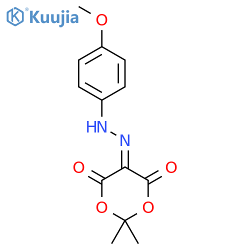 1,3-Dioxane-4,5,6-trione, 2,2-dimethyl-, 5-[(4-methoxyphenyl)hydrazone] (en ) structure