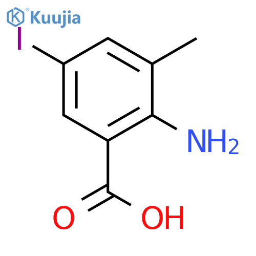 2-Amino-5-iodo-3-methylbenzoic acid structure