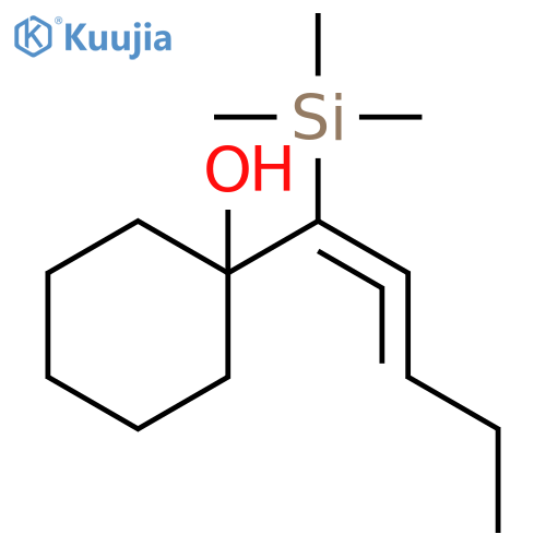 Cyclohexanol, 1-[1-(trimethylsilyl)-1,2-pentadienyl]- structure