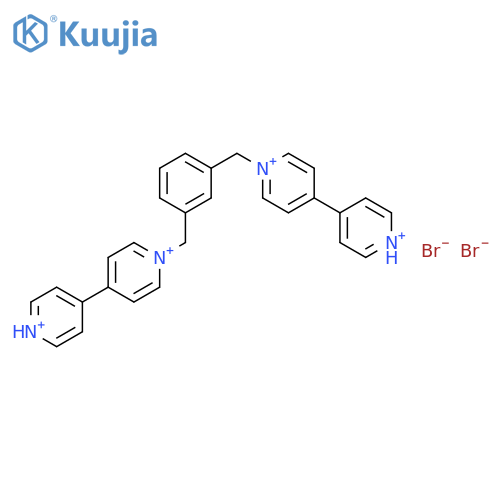 4,4'-Bipyridinium, 1,1''-[1,3-phenylenebis(methylene)]bis-, dibromide structure