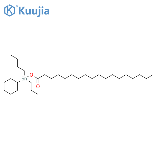 Stannane, dibutylcyclohexyl[(1-oxooctadecyl)oxy]- structure