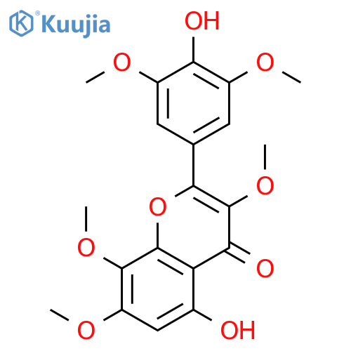4H-1-Benzopyran-4-one, 5-hydroxy-2-(4-hydroxy-3,5-dimethoxyphenyl)-3,7,8-trimethoxy- structure