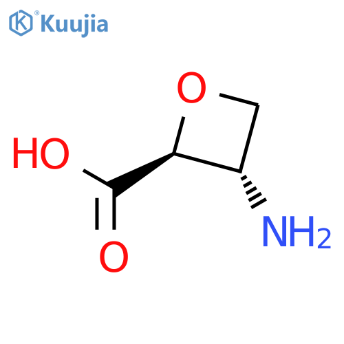 3-Amino-2-oxetanecarboxylic acid; (2S,3S)-form structure