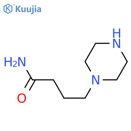 1-Piperazinebutanamide structure