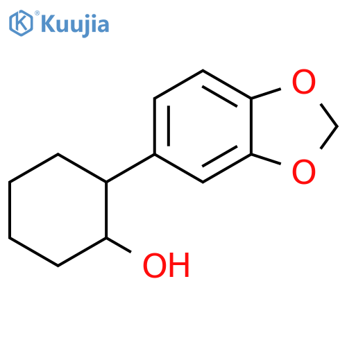 Cyclohexanol, 2-(1,3-benzodioxol-5-yl)- structure