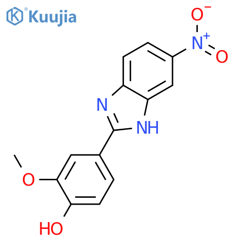 2-METHOXY-4-(6-NITRO-1H-BENZO[D]IMIDAZOL-2-YL)PHENOL structure