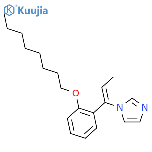 1-[1-(2-octoxyphenyl)prop-1-enyl]imidazole structure