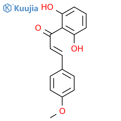 1-(2,6-dihydroxyphenyl)-3-(4-methoxyphenyl)prop-2-en-1-one structure