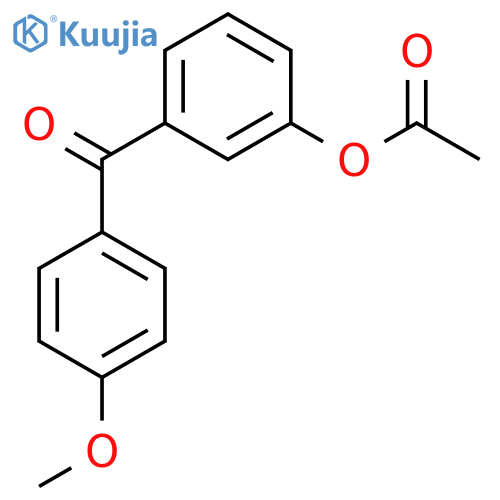3-Acetoxy-4'-methoxybenzophenone structure