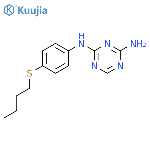 1,3,5-Triazine-2,4-diamine,N2-[4-(butylthio)phenyl]- structure