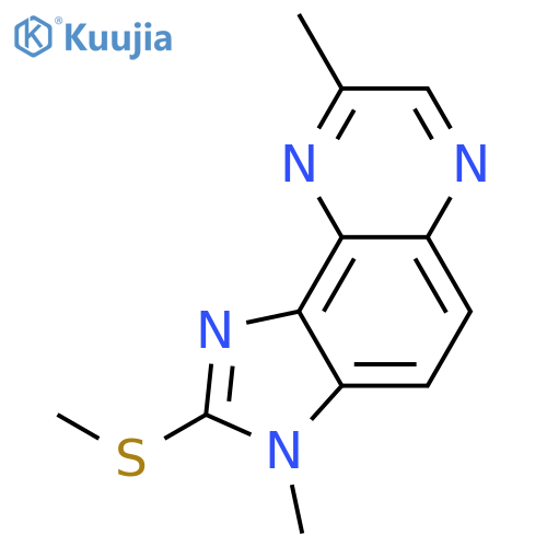 3,8-dimethyl-2-methylsulfanylimidazo[4,5-f]quinoxaline structure