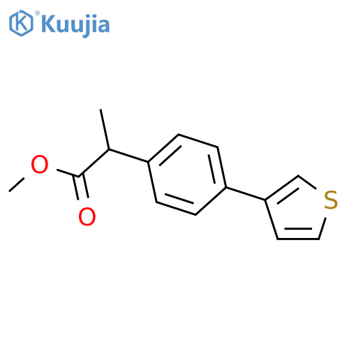 Benzeneacetic acid, a-methyl-4-(3-thienyl)-, methylester structure