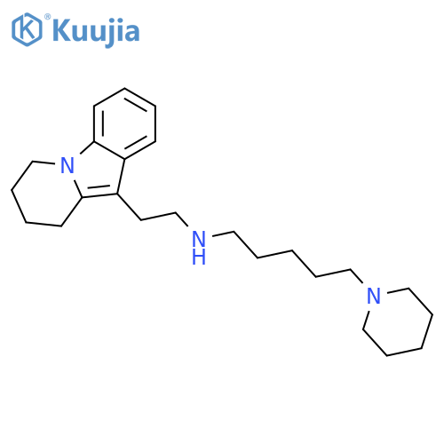 Pyrido[1,2-a]indole-10-ethanamine, 6,7,8,9-tetrahydro-N-[5-(1-piperidinyl)pentyl]- structure