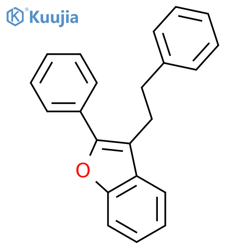 Benzofuran, 2-phenyl-3-(2-phenylethyl)- structure