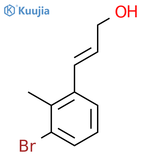 3-(3-bromo-2-methylphenyl)prop-2-en-1-ol structure