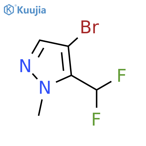 4-bromo-5-(difluoromethyl)-1-methyl-1H-pyrazole structure