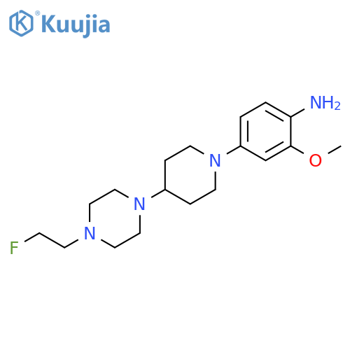 4-[4-[4-(2-氟乙基)-1-哌嗪基]-1-哌啶基]-2-(甲氧基)苯胺 structure