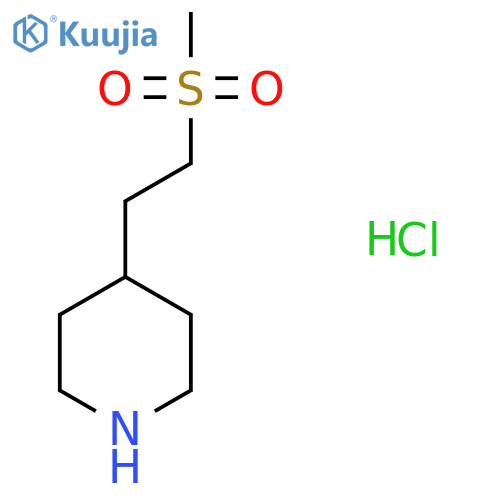 4-(2-Methanesulfonylethyl)piperidine hydrochloride structure