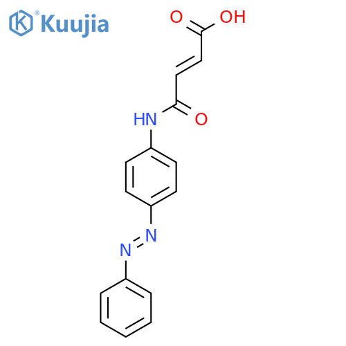 (E)-4-Oxo-4-{4-(E)-2-phenyldiazenylanilino}-2-butenoic acid structure