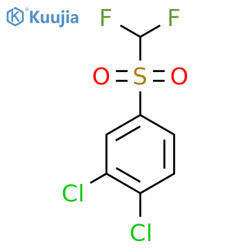 1,2-dichloro-4-difluoromethanesulfonylbenzene structure