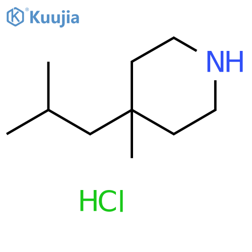 4-methyl-4-(2-methylpropyl)piperidine hydrochloride structure