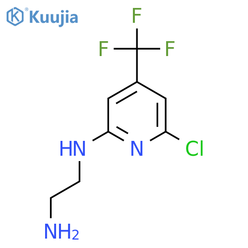 N'-6-Chloro-4-(trifluoromethyl)-2-pyridylethane-1,2-diamine structure