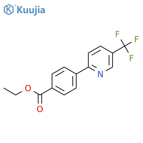 4-(5-Trifluoromethyl-pyridin-2-yl)-benzoic acid ethyl ester structure