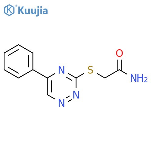 2-(5-Phenyl-[1,2,4]triazin-3-ylsulfanyl)-acetamide structure
