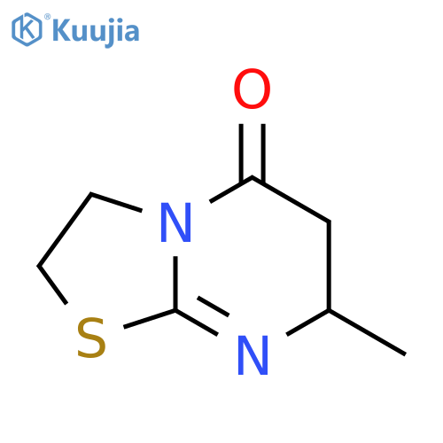 5H-Thiazolo[3,2-a]pyrimidin-5-one, 2,3,6,7-tetrahydro-7-methyl-, (-)- structure