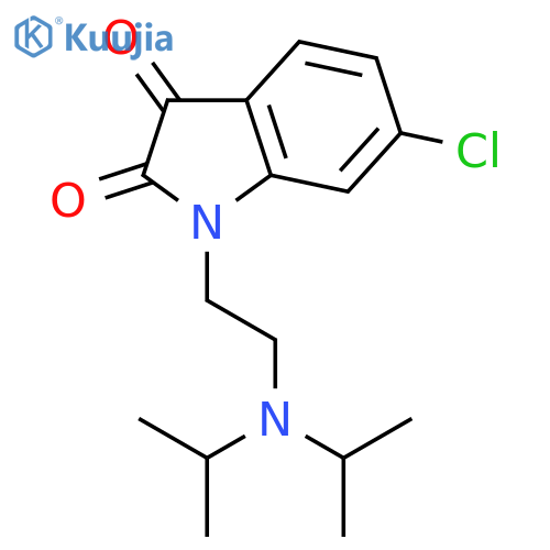 1H-Indole-2,3-dione, 1-[2-[bis(1-methylethyl)amino]ethyl]-6-chloro- structure