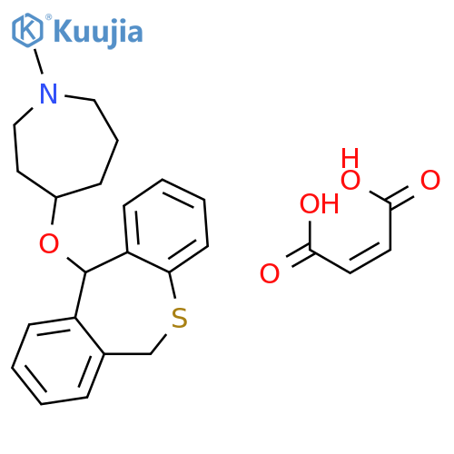 1H-Azepine, 4-[(6,11-dihydrodibenzo[b,e]thiepin-11-yl)oxy]hexahydro-1-methyl-, (Z)-2-butenedioate (1:1) structure