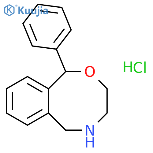 1H-2,5-Benzoxazocine, 3,4,5,6-tetrahydro-1-phenyl-, hydrochloride structure