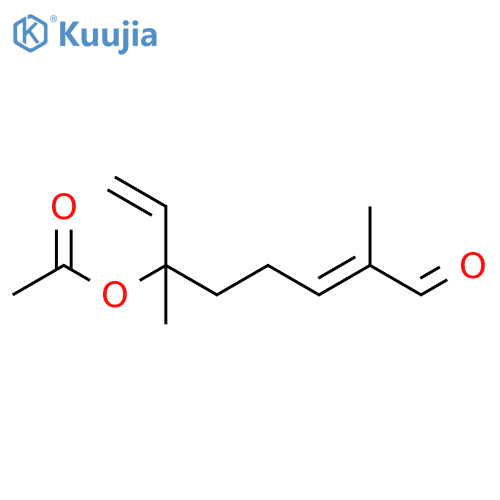 2,7-Octadienal, 6-(acetyloxy)-2,6-dimethyl-, (2E)- structure