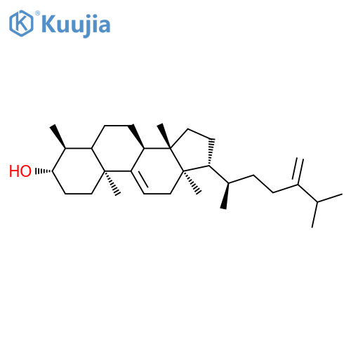 Ergosta-9(11),24(28)-dien-3-ol, 4,14-dimethyl-, (3b,4a)- structure