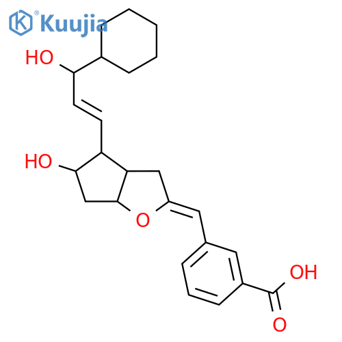 Benzoic acid,3-[(Z)-[(3aR,4R,5R,6aS)-4-[(1E,3S)-3-cyclohexyl-3-hydroxy-1-propen-1-yl]hexahydro-5-hydroxy-2H-cyclopenta[b]furan-2-ylidene]methyl]- structure