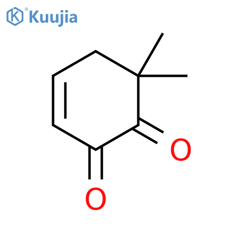 3-Cyclohexene-1,2-dione, 6,6-dimethyl- structure
