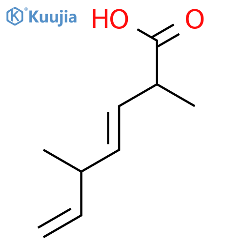 3,6-Heptadienoic acid, 2,5-dimethyl- structure