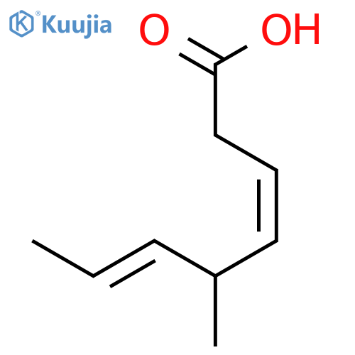 3,6-Octadienoic acid, 5-methyl-, (Z,E)- structure