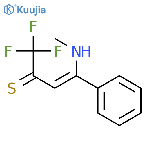 3-Butene-2-thione, 1,1,1-trifluoro-4-(methylamino)-4-phenyl-, (Z)- structure
