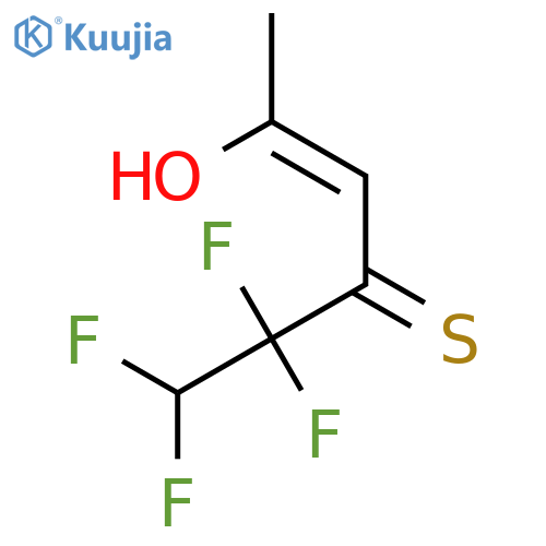 4-Hexene-3-thione, 1,1,2,2-tetrafluoro-5-hydroxy-, (Z)- structure