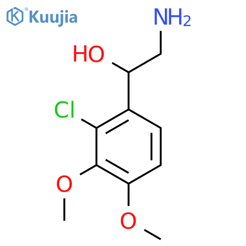 2-amino-1-(2-chloro-3,4-dimethoxyphenyl)ethan-1-ol structure