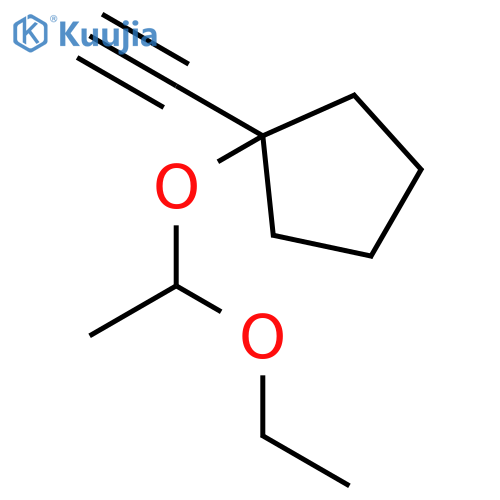 Cyclopentane, 1-(1-ethoxyethoxy)-1-ethynyl- structure
