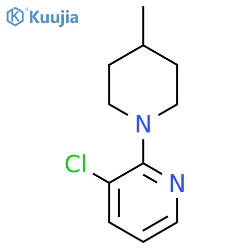 3-Chloro-2-(4-methylpiperidin-1-yl)pyridine structure