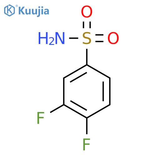 3,4-difluorobenzene-1-sulfonamide structure